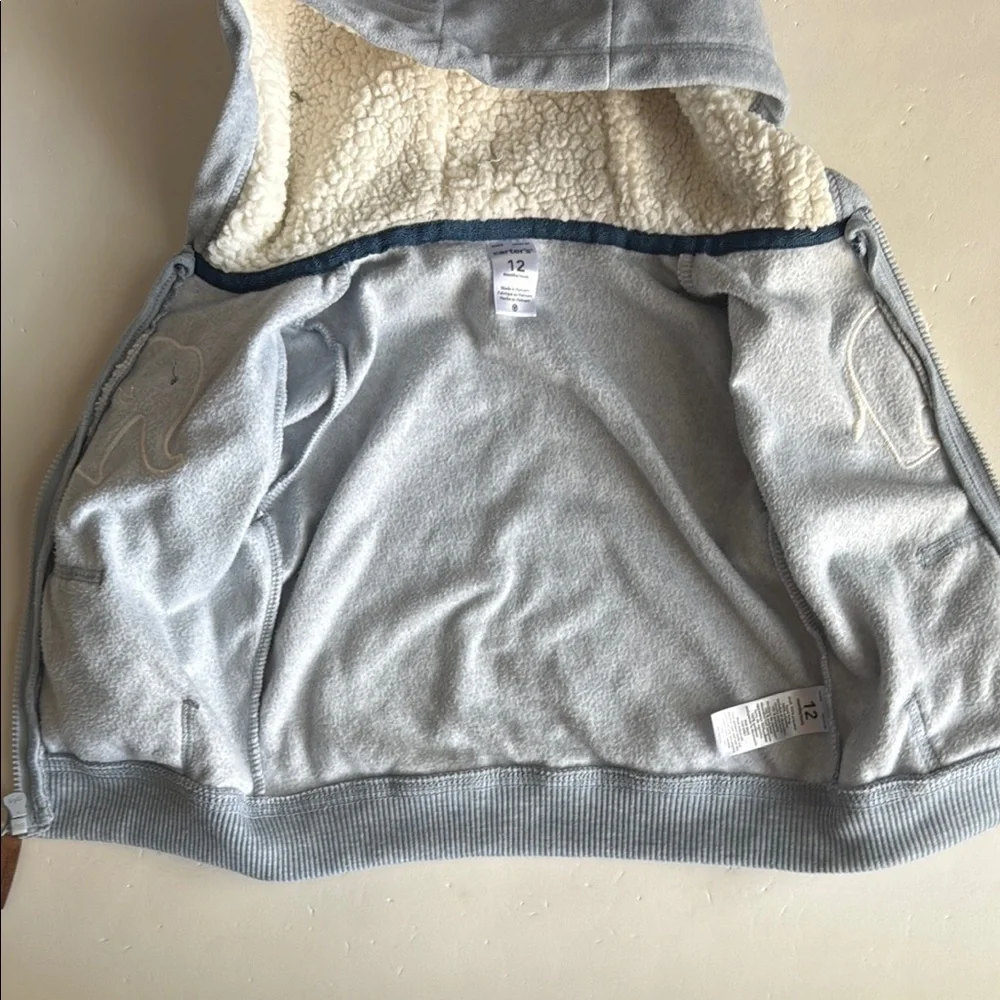 Carter’s Blue/Gray Elephant Zip-up Hoodie 12M